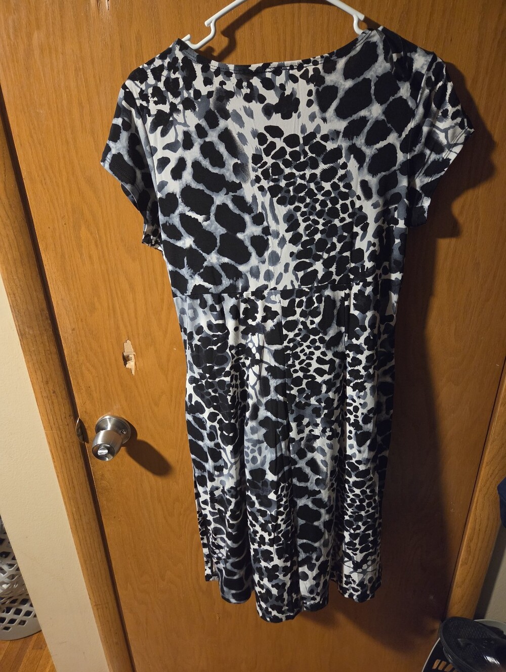 Black And White Print Dress